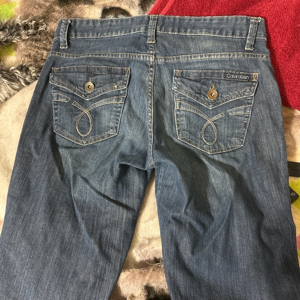 Calvin Klein Blue Boot Cut Jeans Classic Style